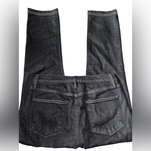 Frame Women’s Le High Straight leg Studded Black Jeans Size 29 - Picture 5 of 7